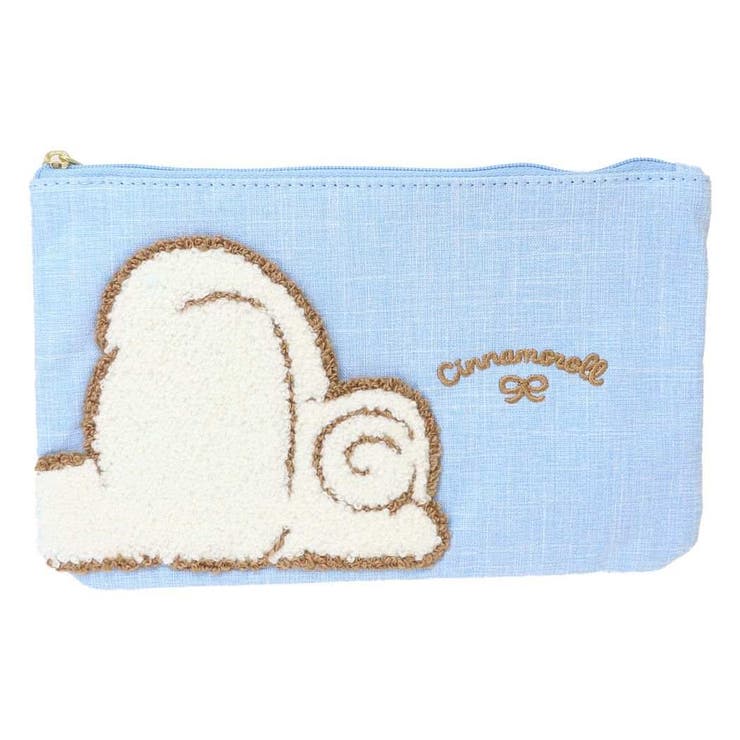 シナモロール コスメポーチ サガラ刺繍フラットポーチ | cinemacollection | 詳細画像1 
