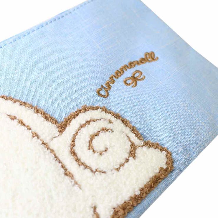 シナモロール コスメポーチ サガラ刺繍フラットポーチ | cinemacollection | 詳細画像4 