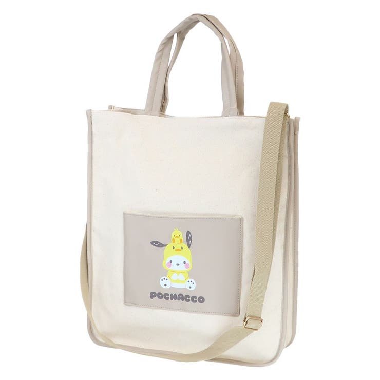 ポチャッコ トートバッグ 合皮ポケットショルダーバッグ[品番