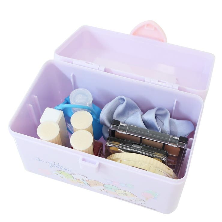 すみっコぐらし 取っ手付き折りたたみマルチ収納ボックス　ねこ すみっコぐらし 卓上収納 持ち手付きボックスS[品番：BREW0116821