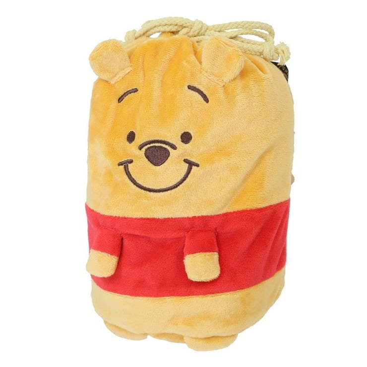くまのプーさん ブランケット マスコット巾着付きブランケット[品番