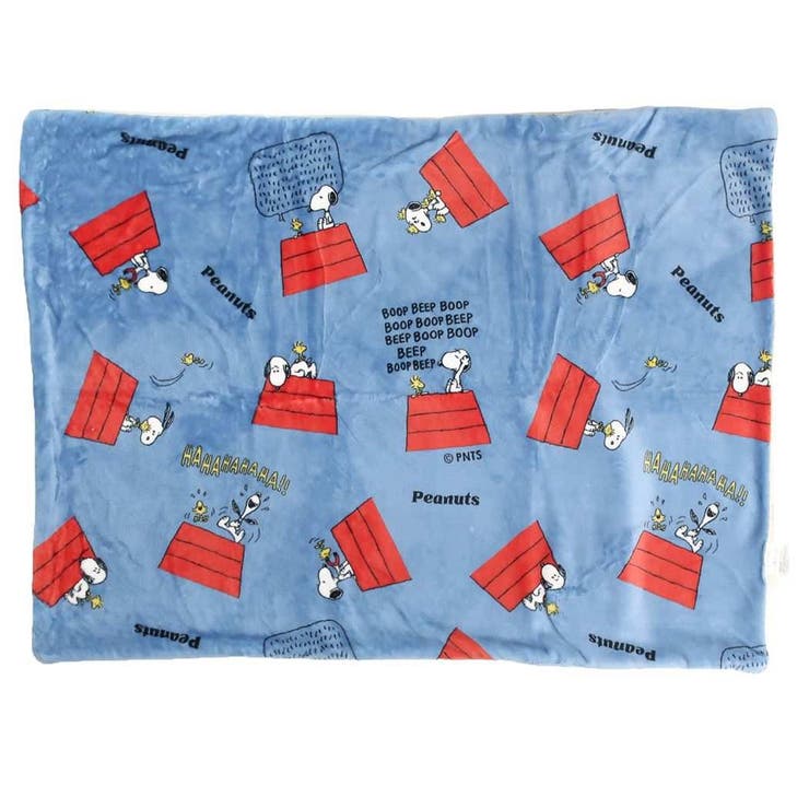 スヌーピー ひざ掛け毛布 ボア付ウォームクロス[品番：BREW0117626
