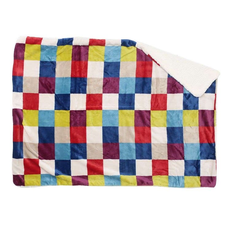 ひざ掛け ボア付ブランケット マルチプル | cinemacollection | 詳細画像1 