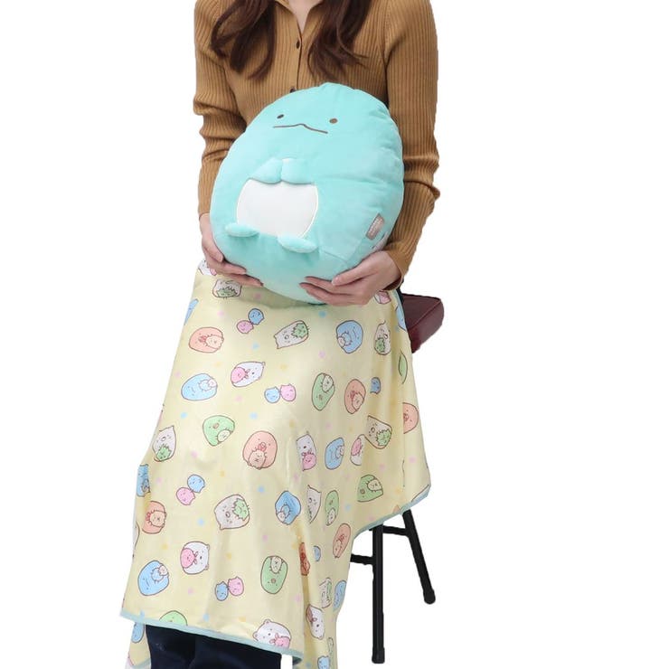 すみっコぐらし ひざ掛け毛布 クッションinブランケット[品番