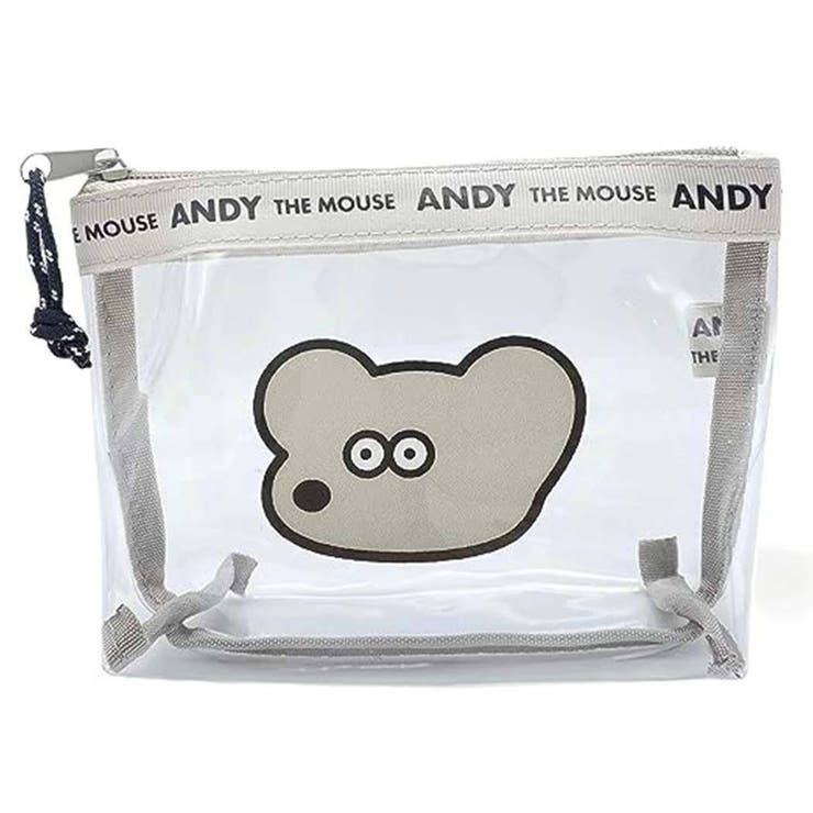 ねずみのANDY コスメポーチ トウメイ舟形ポーチ | cinemacollection | 詳細画像1 
