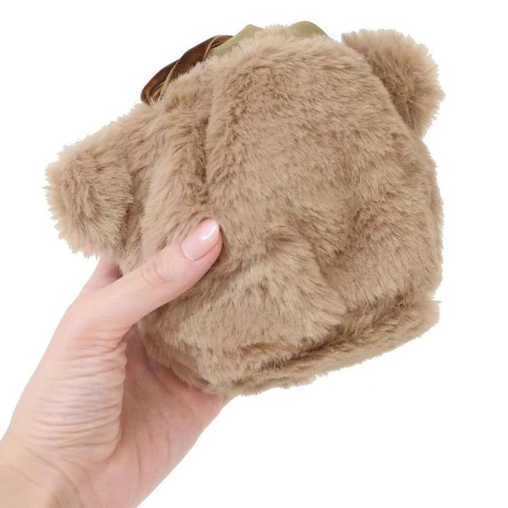 巾着袋 丸型巾着 フワクマ ブラウン フレンズヒル 小物入れ かわいい グッズ | cinemacollection | 詳細画像2 