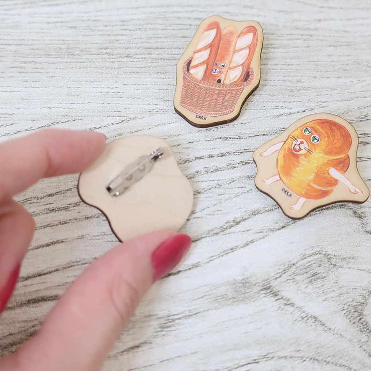 パンどろぼう ピンバッジ ウッドバッジ | cinemacollection | 詳細画像2 