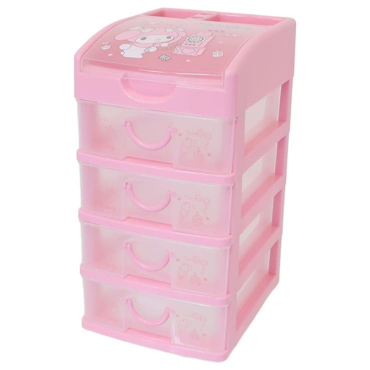 サンリオキャラクターズ 卓上収納 4段チェスト[品番：BREW0122243