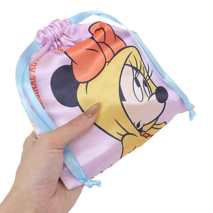 ミッキーマウス＆ミニーマウス 巾着袋 リボン巾着[品番：BREW0123272  