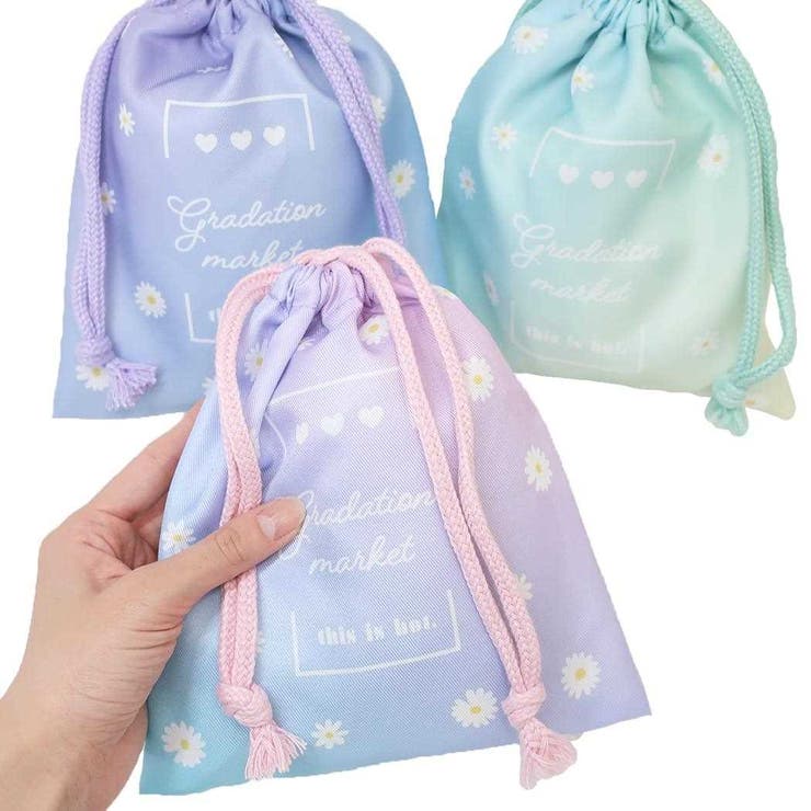 巾着袋 NL巾着３枚組 グラデデイジー | cinemacollection | 詳細画像2 