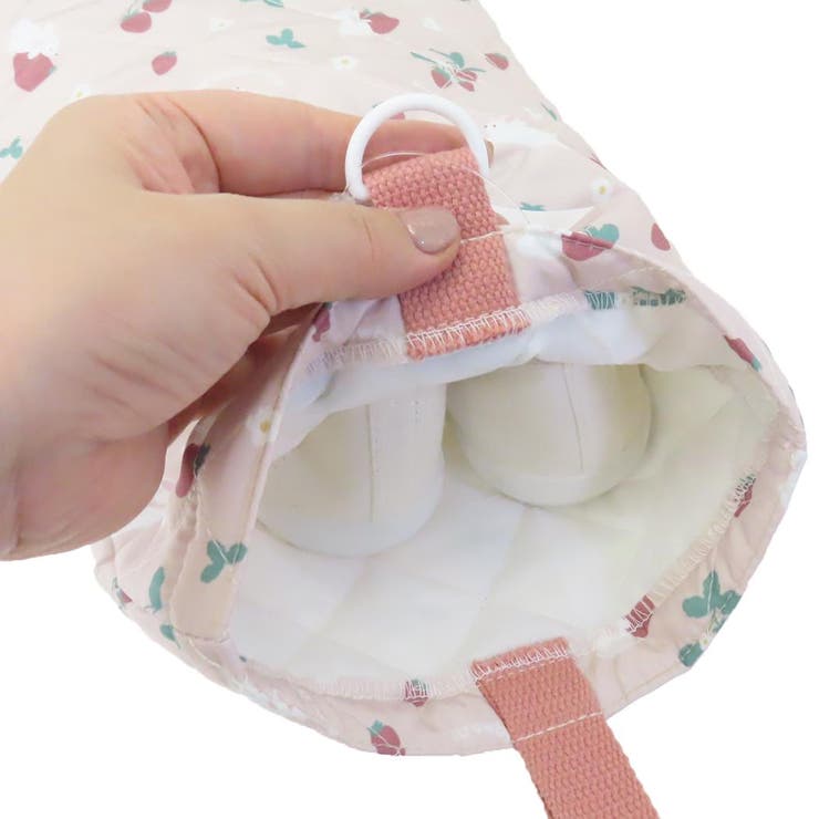 シューズバッグ キルトシューズケース うさぎいちご | cinemacollection【KIDS】 | 詳細画像3 