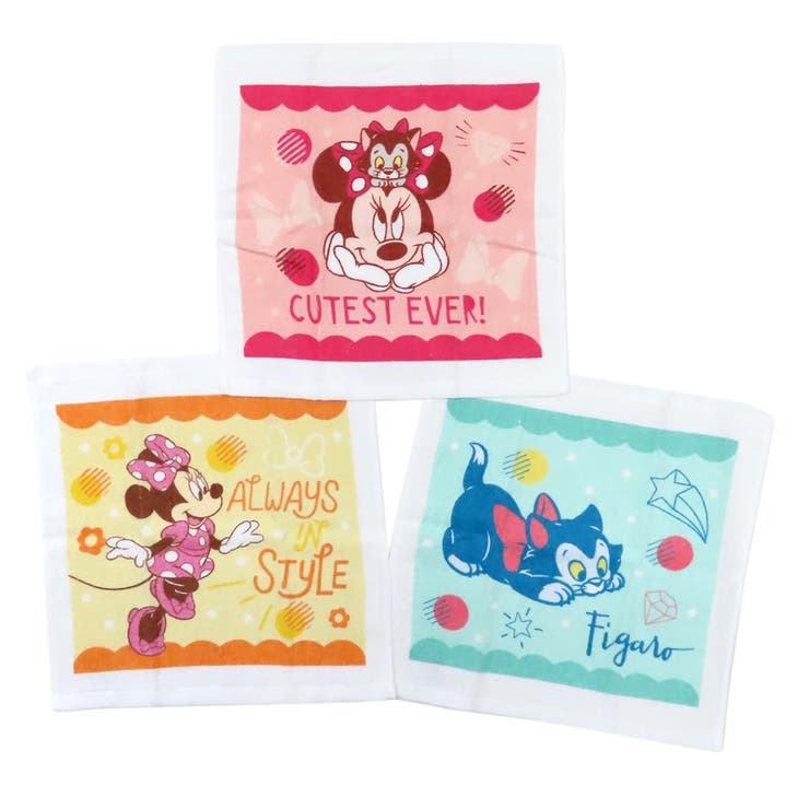 ミニーマウス ハンドタオル ハンドタオル3枚組 | cinemacollection | 詳細画像1 