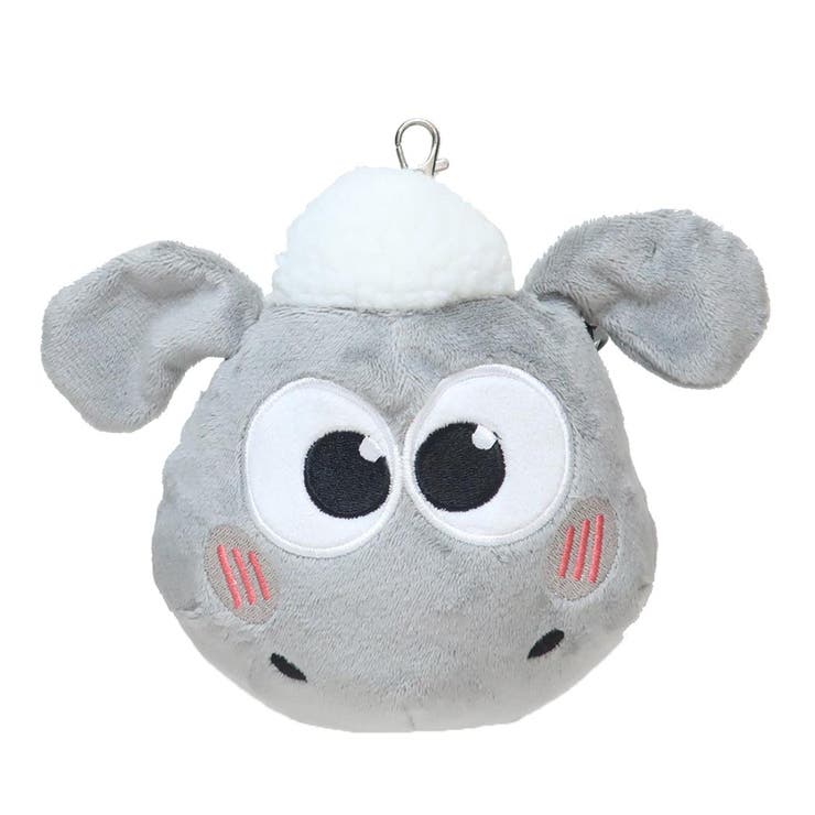 ひつじのショーン ミニポーチ ぬいぐるみフェイスポーチ[品番