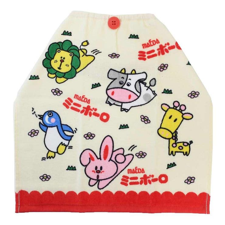 ミニボーロ ゴム＆ボタン付きキッズおてふきタオル おりこうタオル | cinemacollection | 詳細画像1 