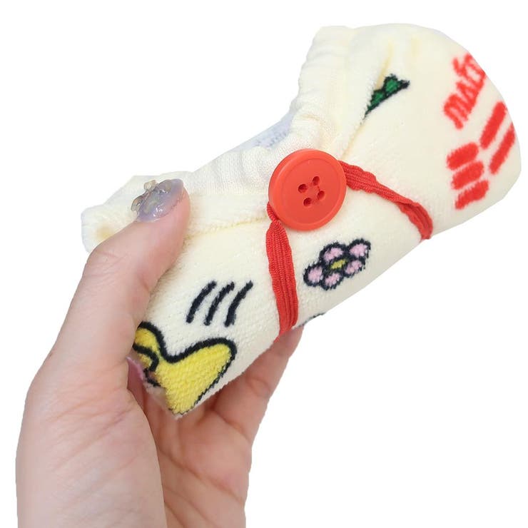 ミニボーロ ゴム＆ボタン付きキッズおてふきタオル おりこうタオル | cinemacollection | 詳細画像4 