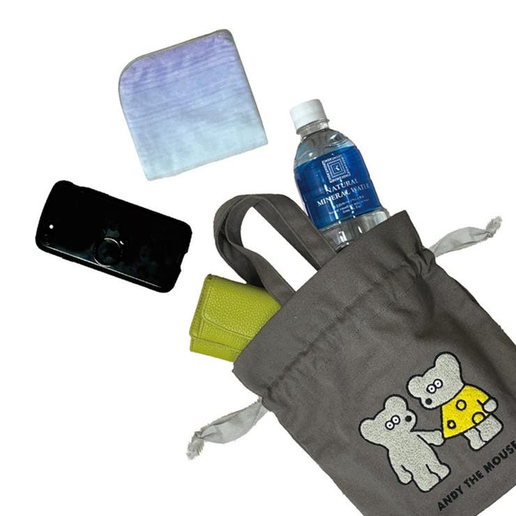 ねずみのANDY 巾着バッグ 相良刺繍巾着 | cinemacollection | 詳細画像3 