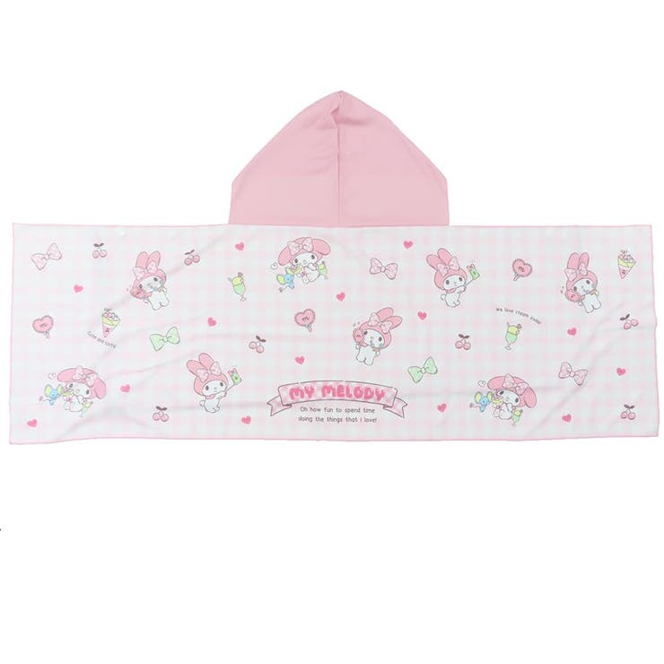 マイメロディ クールタオル 冷感フード付きタオル[品番