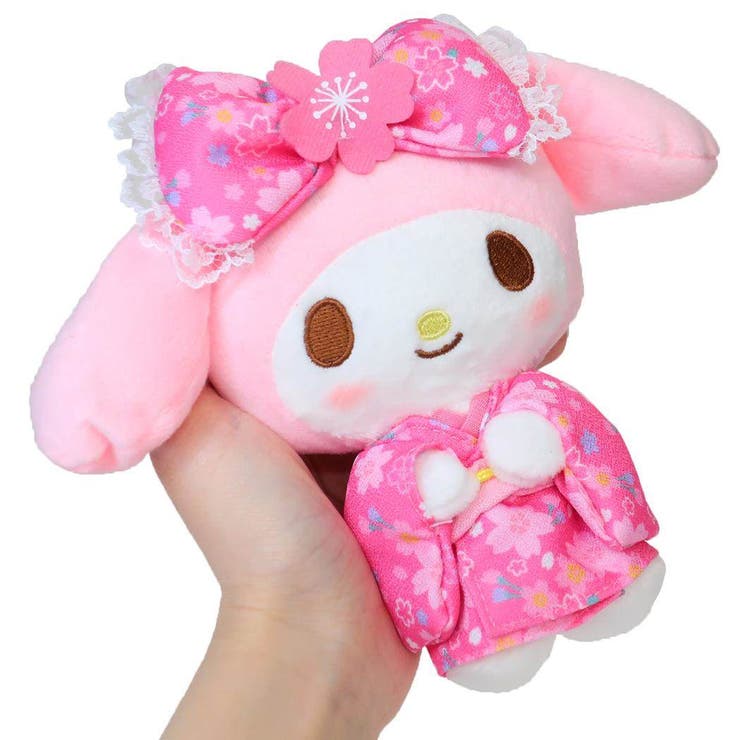 ピンク GGロゴ エコバッグ ぬいぐるみ付き マイメロディ エコバッグ ぬいぐるみエコバッグ[品番