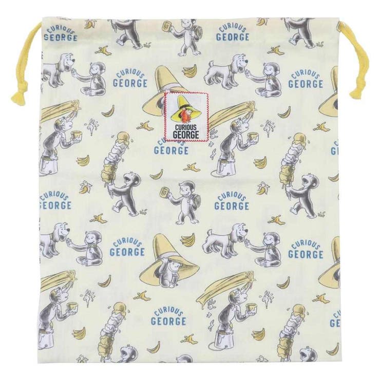 おさるのジョージ 巾着袋 きんちゃくポーチ | cinemacollection | 詳細画像1 