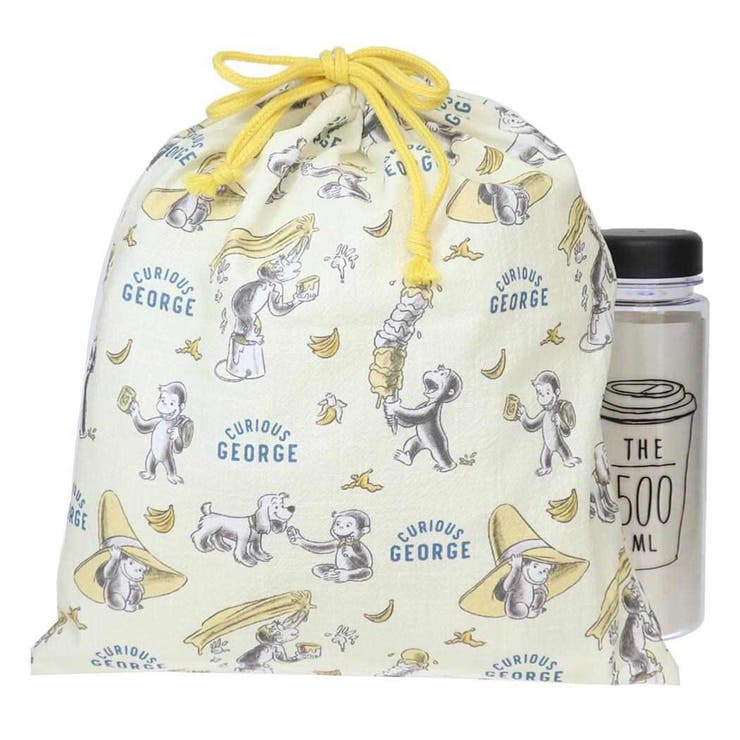 おさるのジョージ 巾着袋 きんちゃくポーチ | cinemacollection | 詳細画像2 