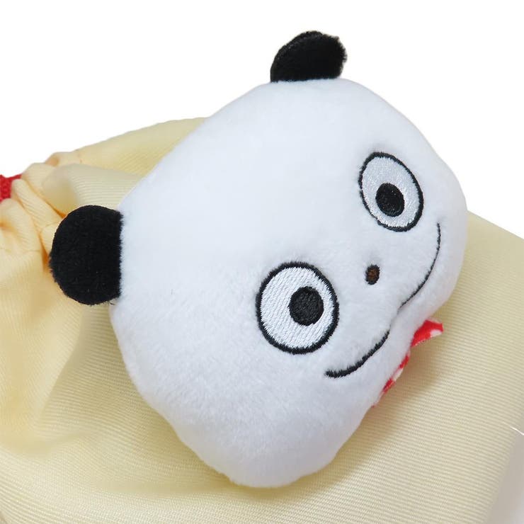 ごきげんぱんだ 巾着袋 ボアフェイス巾着[品番：BREW0142945