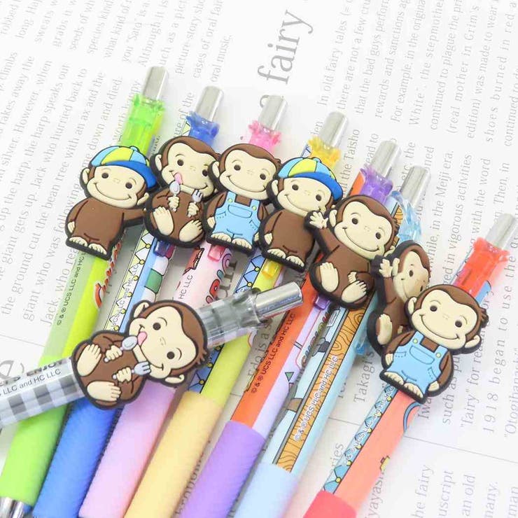 おさるのジョージ カラーペン マスコット付きゲルペン | cinemacollection | 詳細画像3 