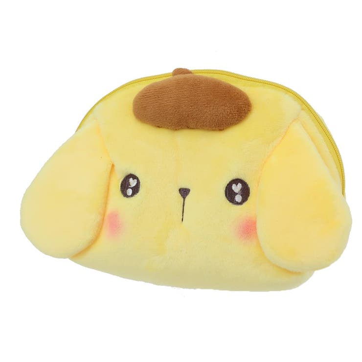 ポムポムプリン コスメポーチ ぬいぐるみシェル型フェイスポーチ | cinemacollection | 詳細画像1 