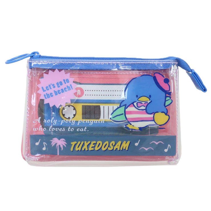 タキシードサム コスメポーチ クリアカセット風ポーチ[品番