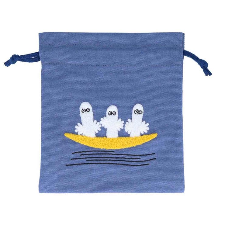 ムーミン 巾着袋 サガラ刺繍きんちゃくポーチ | cinemacollection | 詳細画像1 