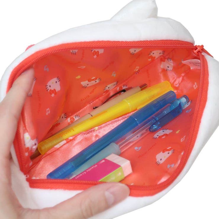 ハローキティ ペンケース ぬいぐるみフェイスペンポーチ[品番
