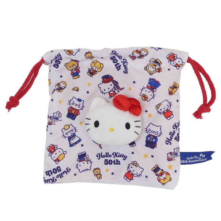 ハローキティ 巾着 ボアフェイス巾着 | cinemacollection | 詳細画像1 