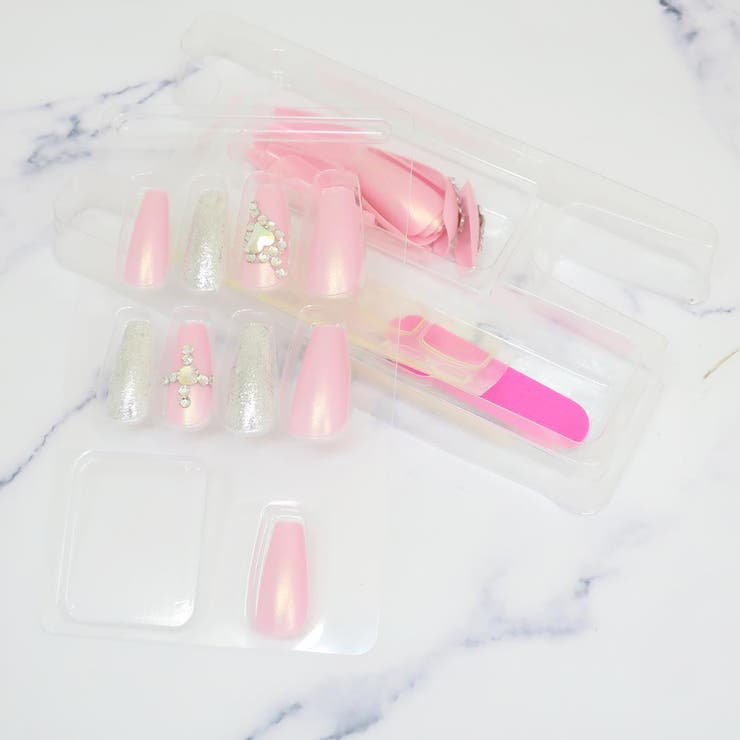 コスメ雑貨 ネイルチップ ロングスクエアタイプ[品番：BREW0148393