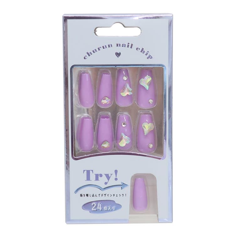 コスメ雑貨 ネイルチップ ロングスクエアタイプ[品番：BREW0148394