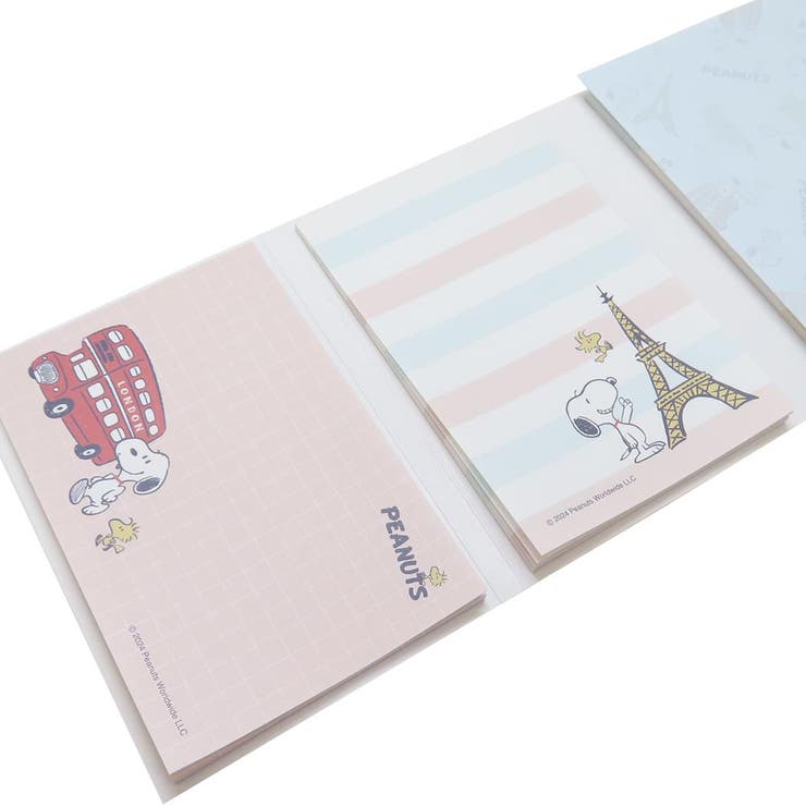 スヌーピー メモ帳 パタパタメモ4面[品番：BREW0150117