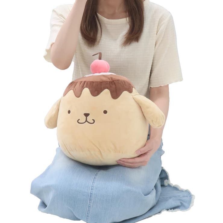 ポムポムプリン クッション ダイカットクッション[品番：BREW0150042