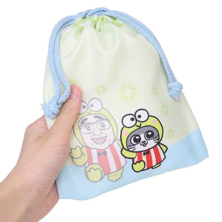 ねこに転生したおじさんxサンリオキャラクターズ 巾着袋