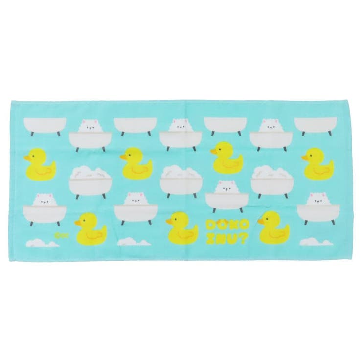 DOKOINU? フェイスタオル プリントロングタオル | cinemacollection | 詳細画像1 