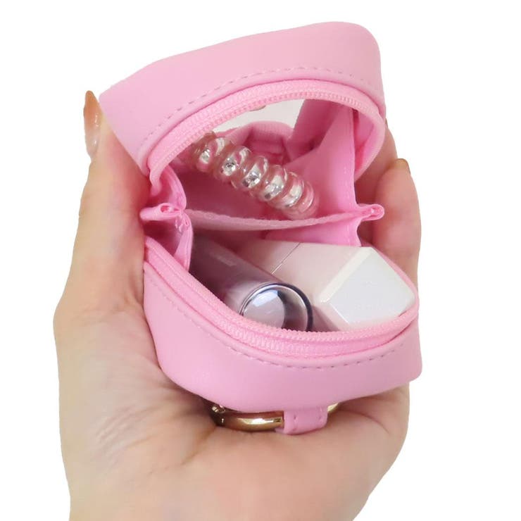 マイメロディ クリアポーチ カラビナ付きミニポーチ[品番：BREW0154169