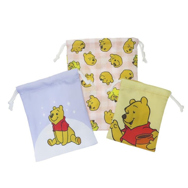 くまのプーさん 巾着袋 3P巾着 | cinemacollection | 詳細画像1 