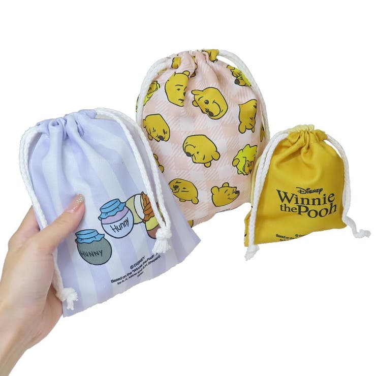 くまのプーさん 巾着袋 3P巾着[品番：BREW0155680]｜cinemacollection