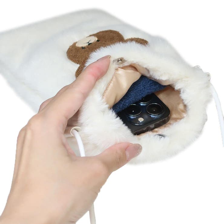 【12月スーパーSALE 15%OFF】 くまのがっこう ファーサコッシュ[品番 ショルダーバッグ ポシェット