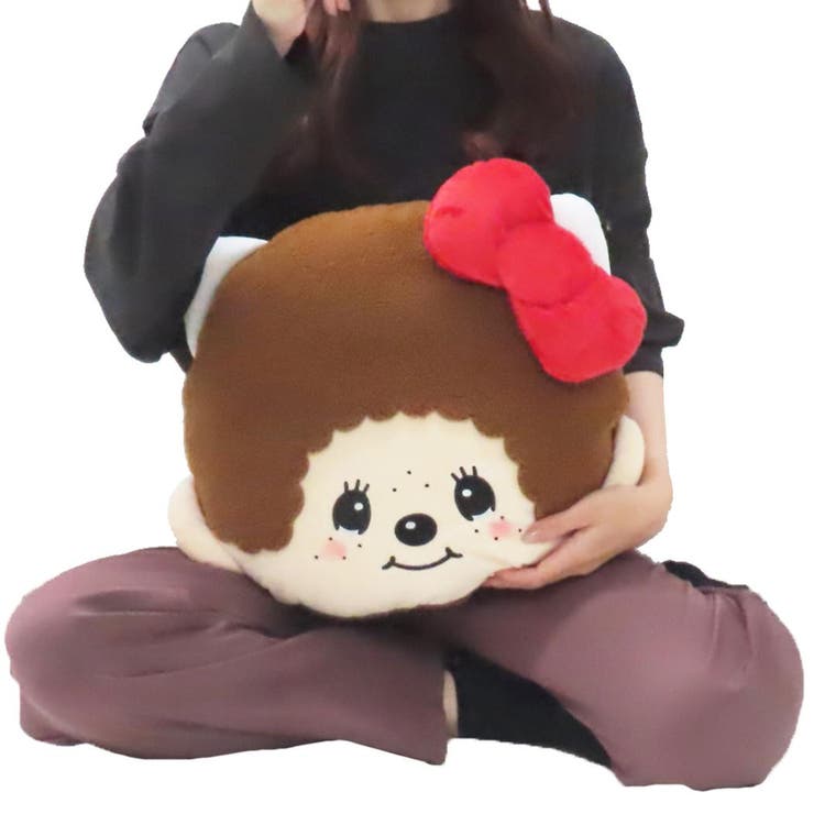 モンチッチxハローキティ クッション フェイスクッション[品番
