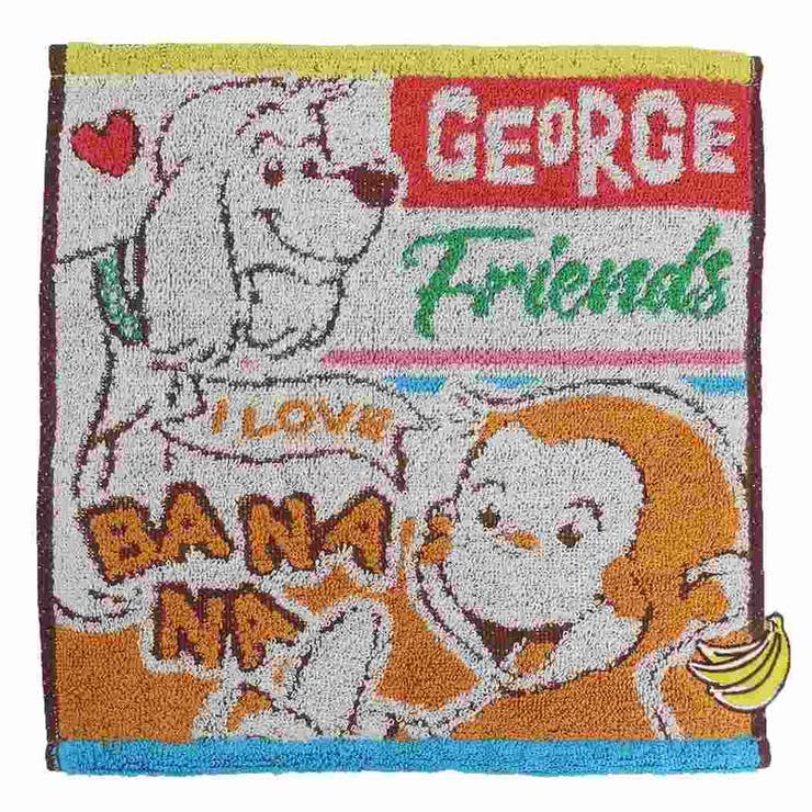 おさるのジョージ ミニタオル ジャガードハンカチタオル | cinemacollection | 詳細画像1 