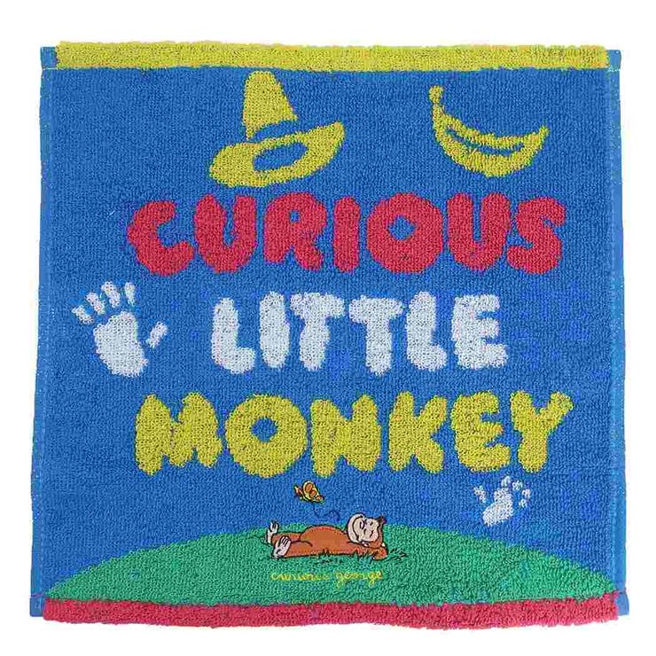 おさるのジョージ ミニタオル ジャガードハンカチタオル | cinemacollection | 詳細画像1 