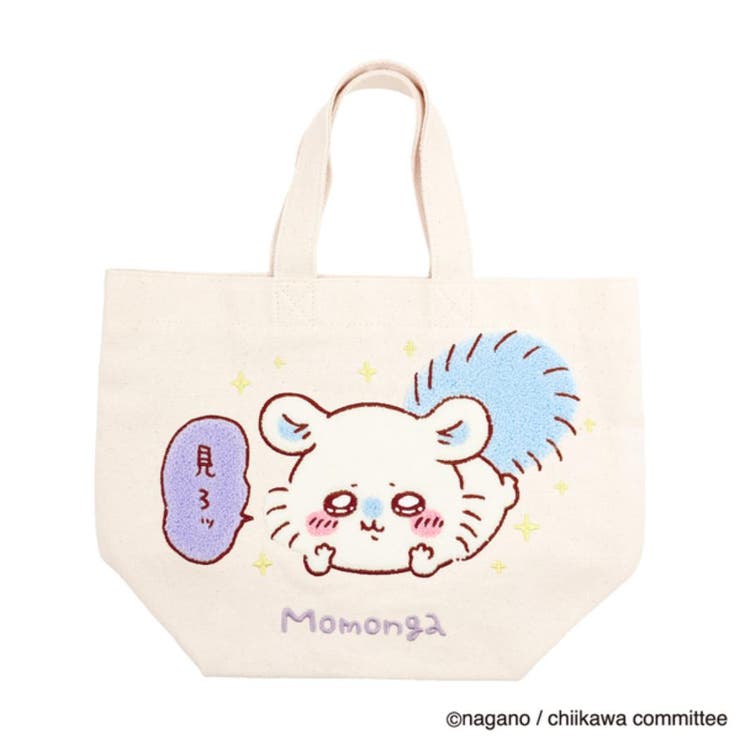 ももんがトートバッグ(お出かけ用)　モモンガ刺繡　ハンドメイド サガラトートバッグ モモンガ[品番：BREW0158913]｜cinemacollection