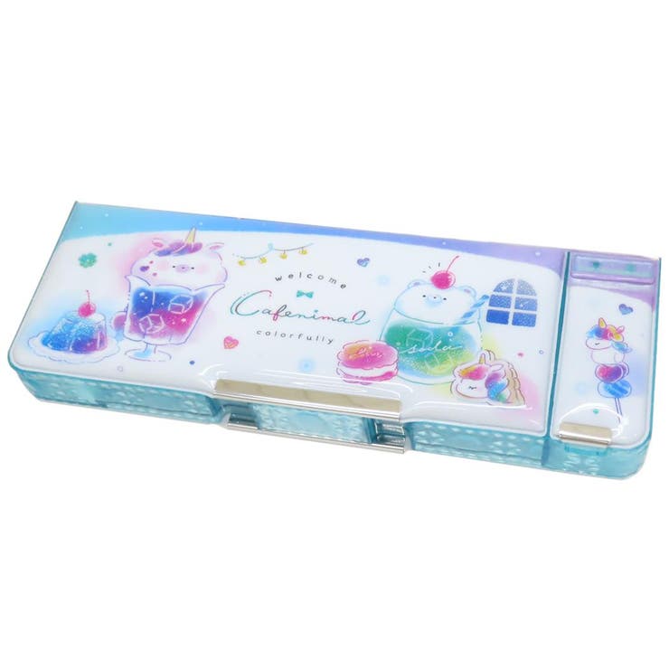 カフェニマル 筆箱 消しゴムポケット付両面開きペンケース | cinemacollection | 詳細画像1 