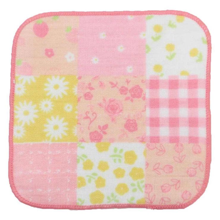 ミニタオル ガーゼミニミニタオル15cm フラワーパッチワーク | cinemacollection | 詳細画像1 