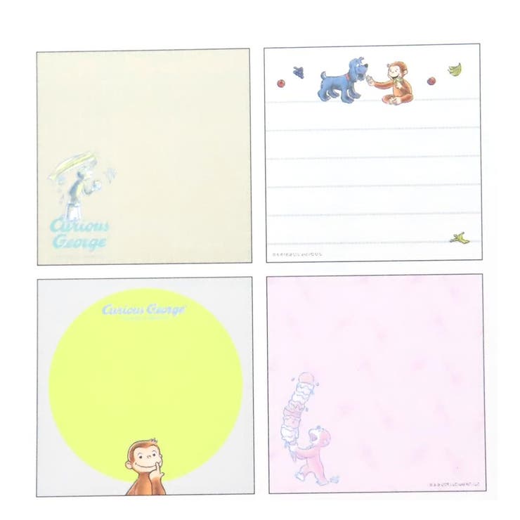 おさるのジョージ メモ帳 メモパッドスクエア | cinemacollection | 詳細画像3 