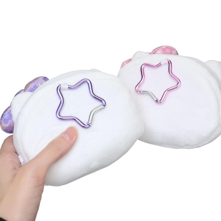 ハローキティ ミニポーチ カラビナ付きフェイスポーチ[品番