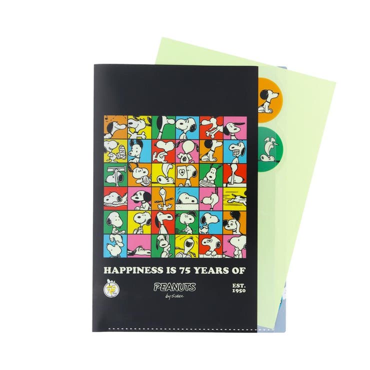 スヌーピー ポケットファイル ダイカットクリアファイル5P[品番